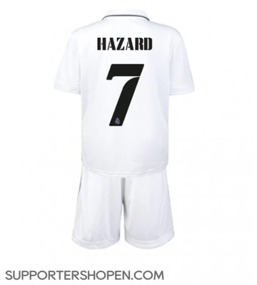 Real Madrid Eden Hazard #7 Hemmatröja Barn 2022-23 Kortärmad (+ korta byxor)